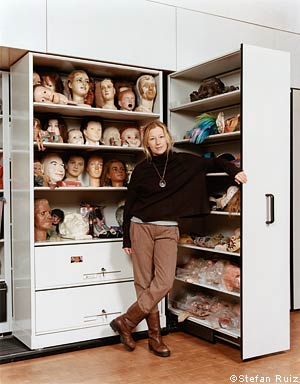 Sherman in her New York studio Sherman in her New York studio